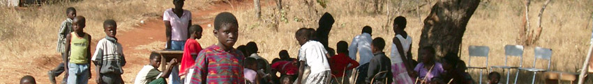 Treffen unter Baum in Afrika